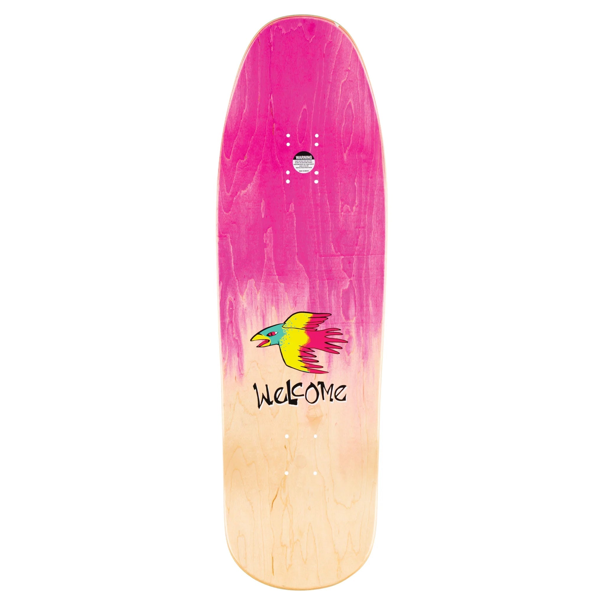 Welcome Skateboard Complete Miller Animal Kingdom on Gaia Pink/Natural 9.6" x 31.75"
