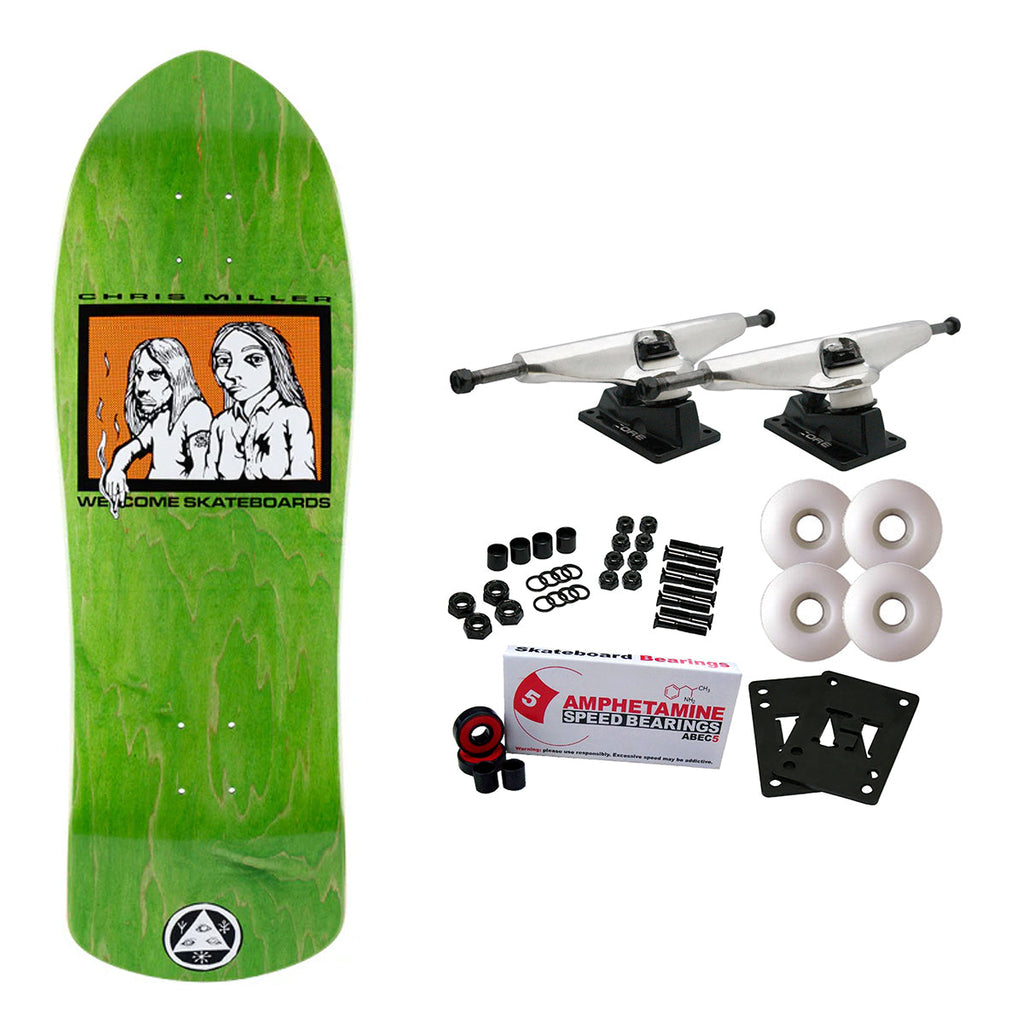 Welcome Skateboard Complete Miller Couple on Crossbone Assorted 10" x 30"