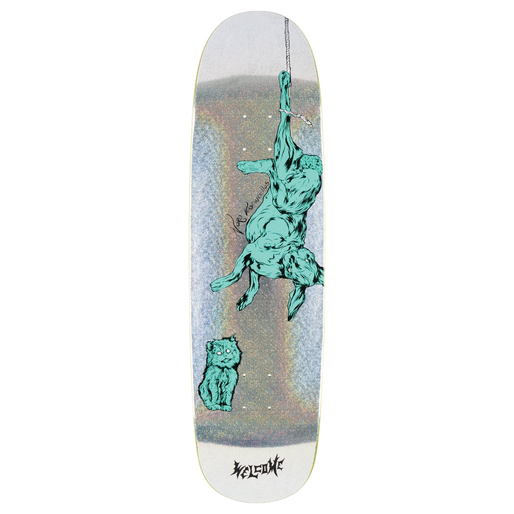 Welcome Skateboard Deck Nora Fairy Tale on Sphynx Glitter Prism Foil 8.8" x 32.4"