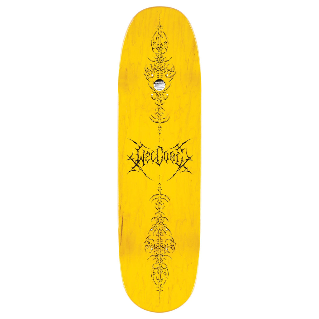 Welcome Skateboard Deck Ryan Reyes Flail on Baculus 2.0 Green/Gold Foil 9.0" x 33"