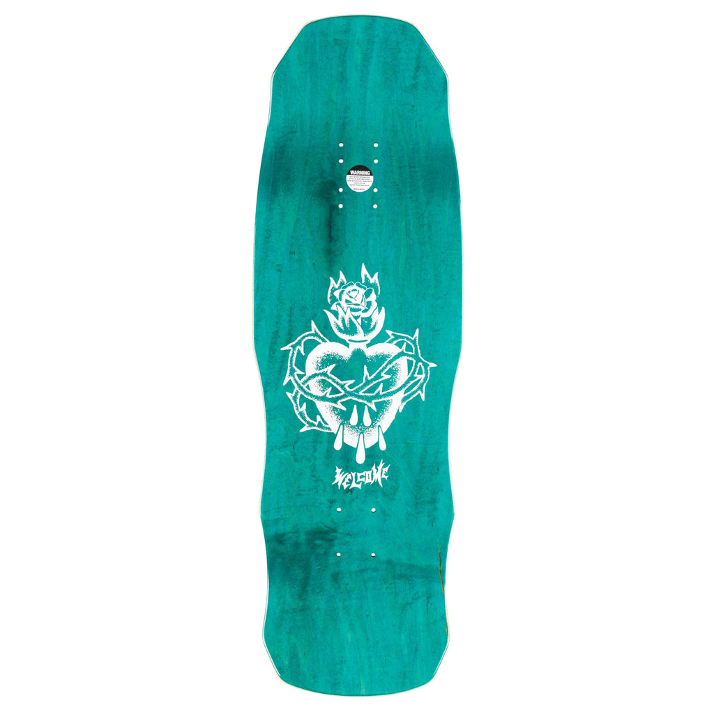 Welcome Skateboard Deck Rider on Dark Lord Black/Gold Foil 9.75" x 31.75"