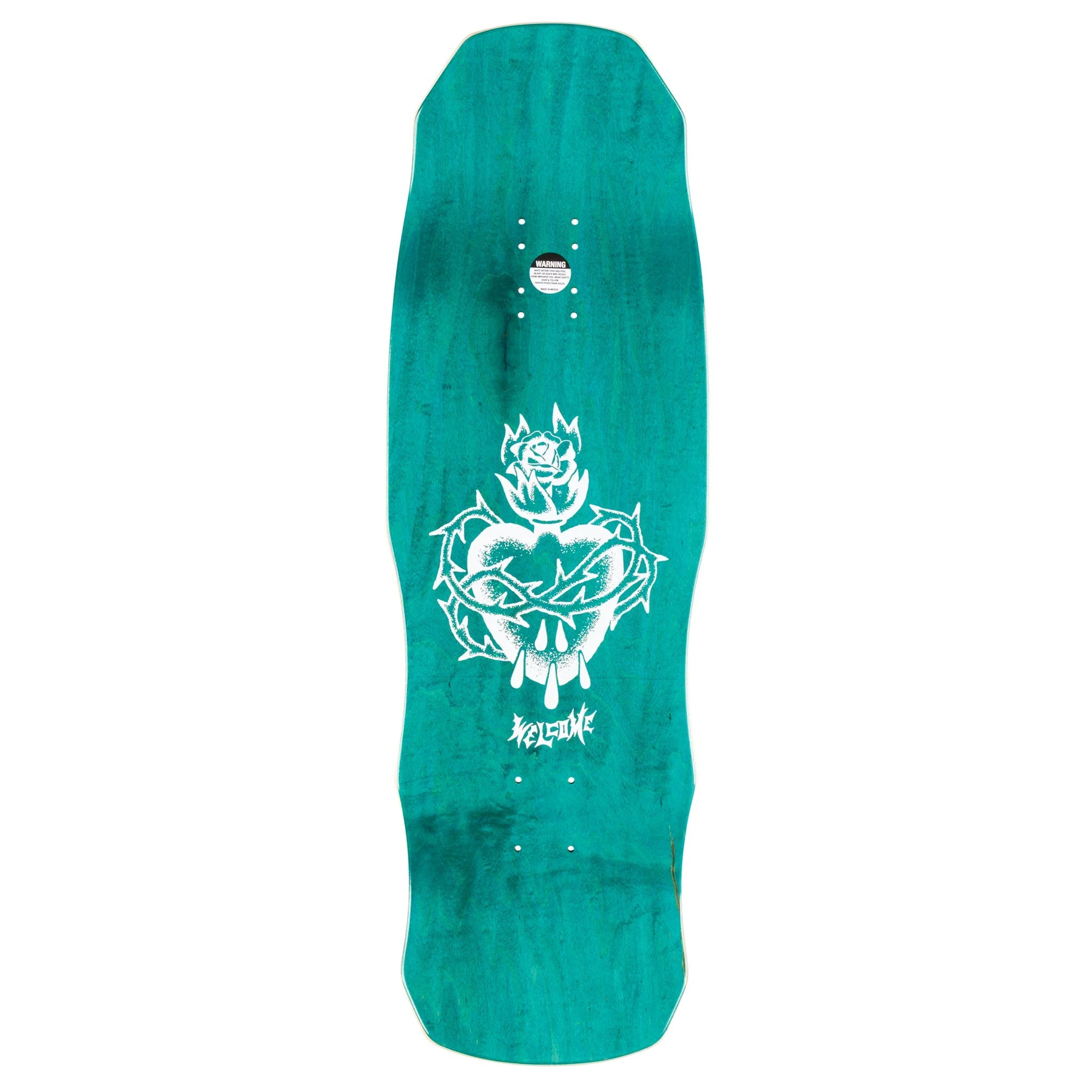 Welcome Skateboard Deck Rider on Dark Lord Black/Gold Foil 9.75" x 31.75"