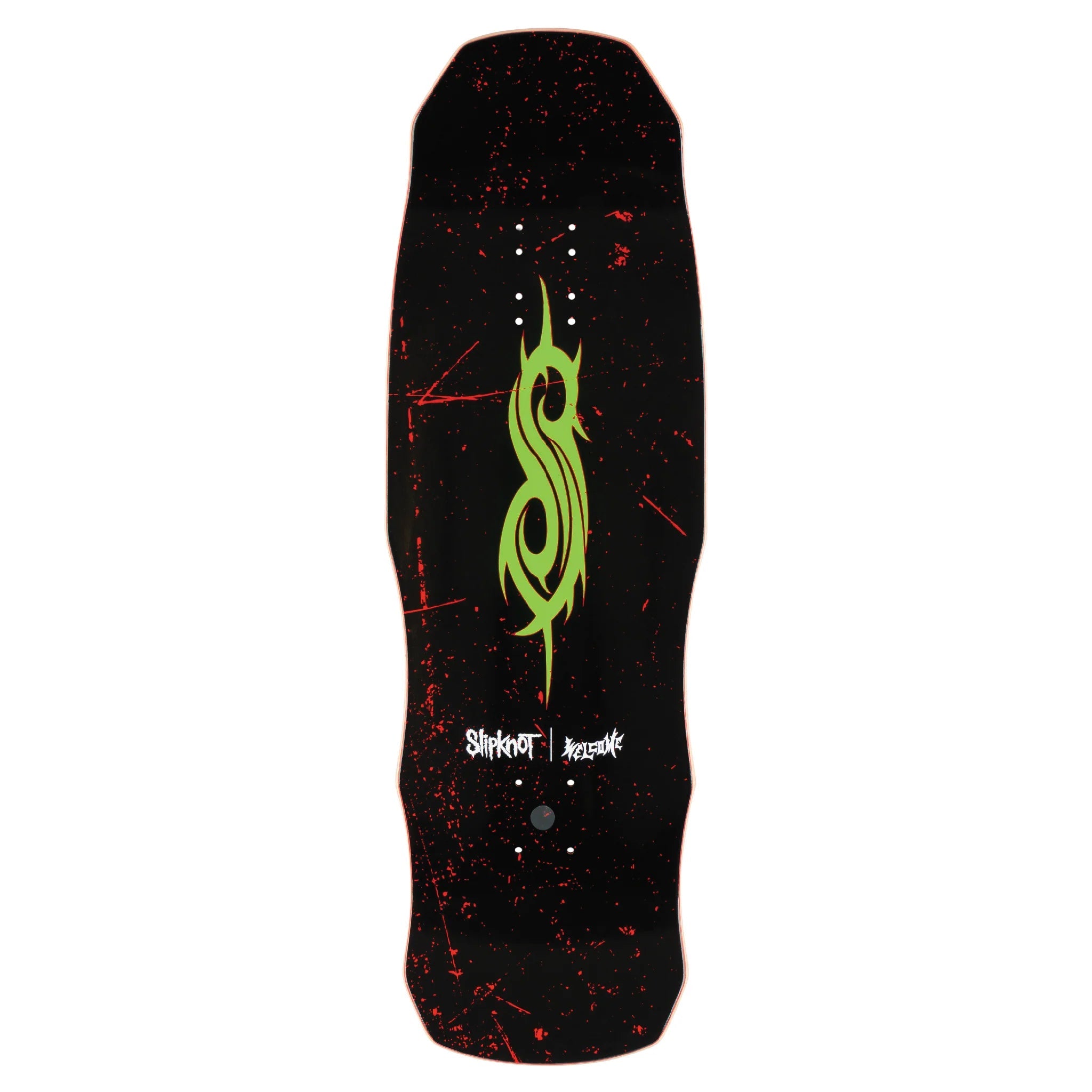 Welcome X Slipknot Skateboard Deck Spit it Out on Dark Lord Black/Red Stain 9.85"