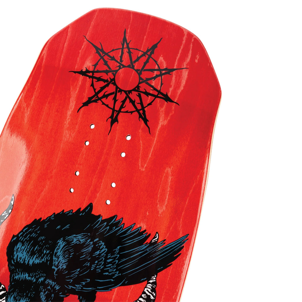 Welcome X Slipknot Skateboard Deck Spit it Out on Dark Lord Black/Red Stain 9.85"