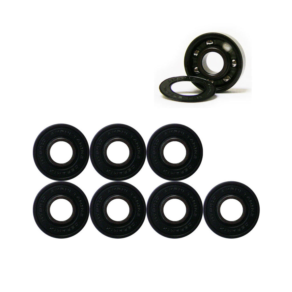 Labeda Whips Roller Hockey Wheels - Teal X-Soft 68mm - 4-Pack with Evo Spacers and Hybrid Ceramic Bearings