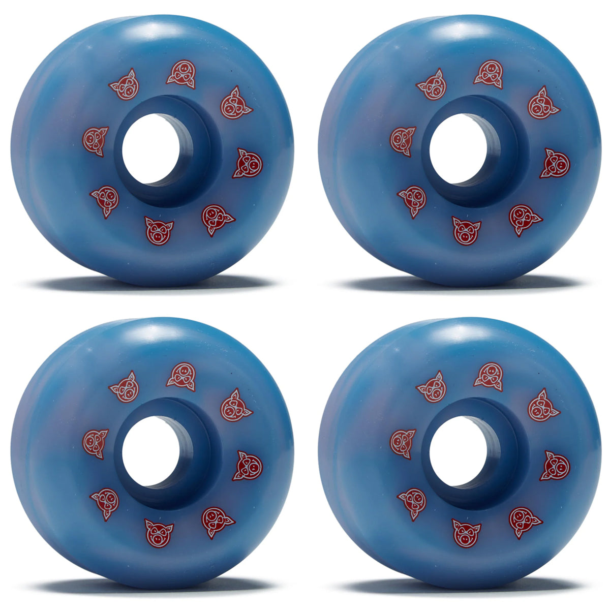 Pig Skateboard Wheels 53mm Conical 99A Swirl