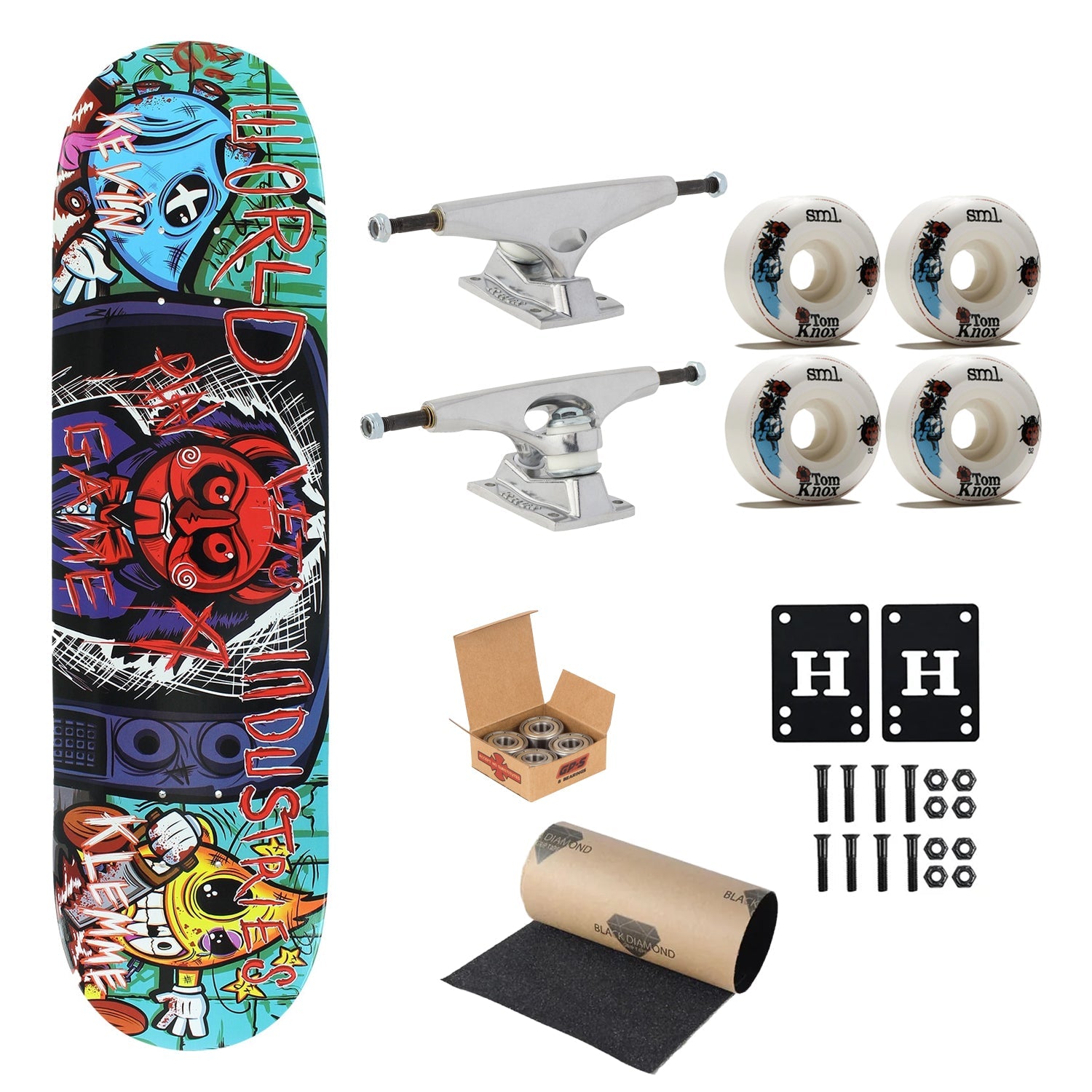 World Industries Skateboard Klemme Sawboys 8.3" Krux, Independent, Sml Upgrade