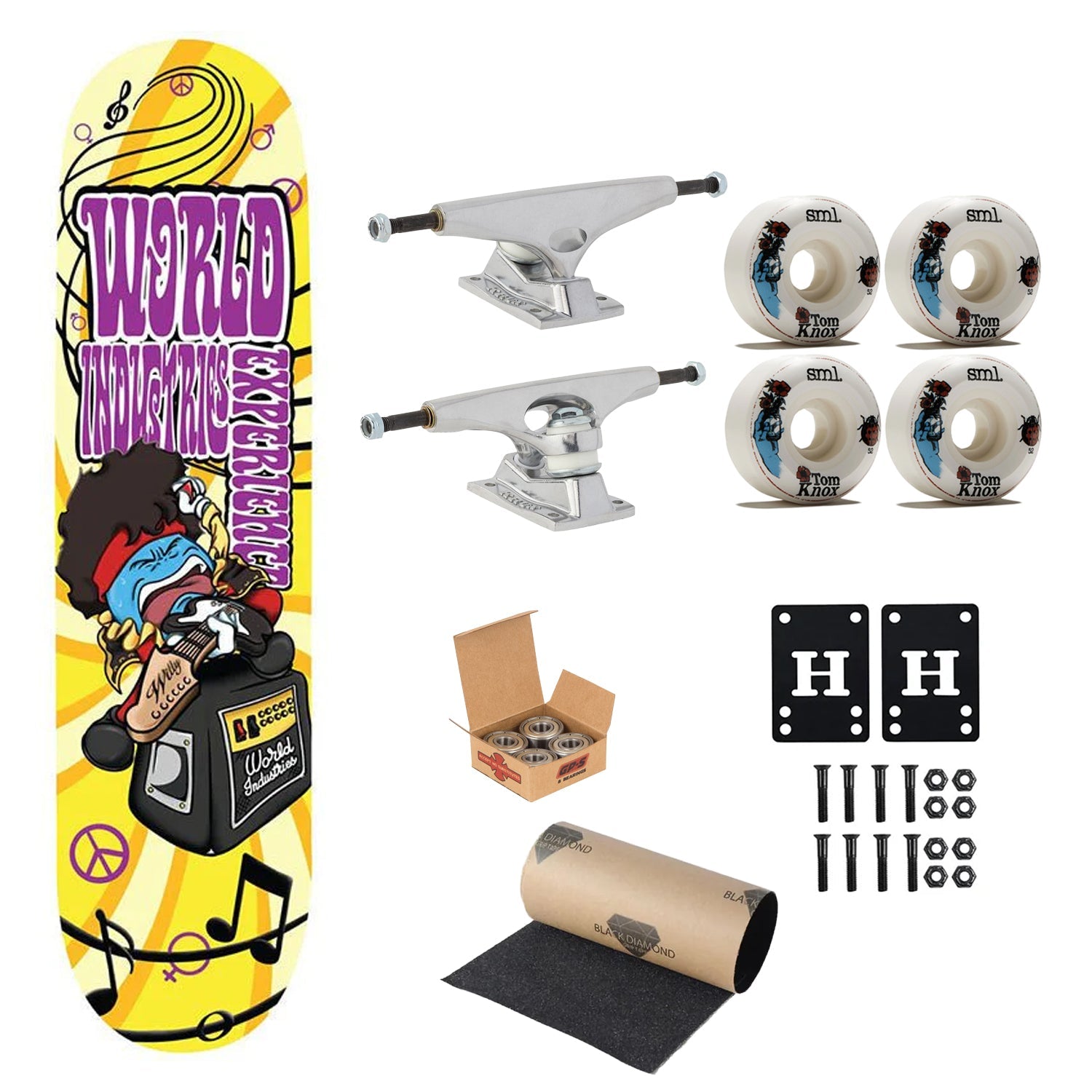 World Industries Skateboard Experience 8.5" Krux, Independent, Sml Upgrade