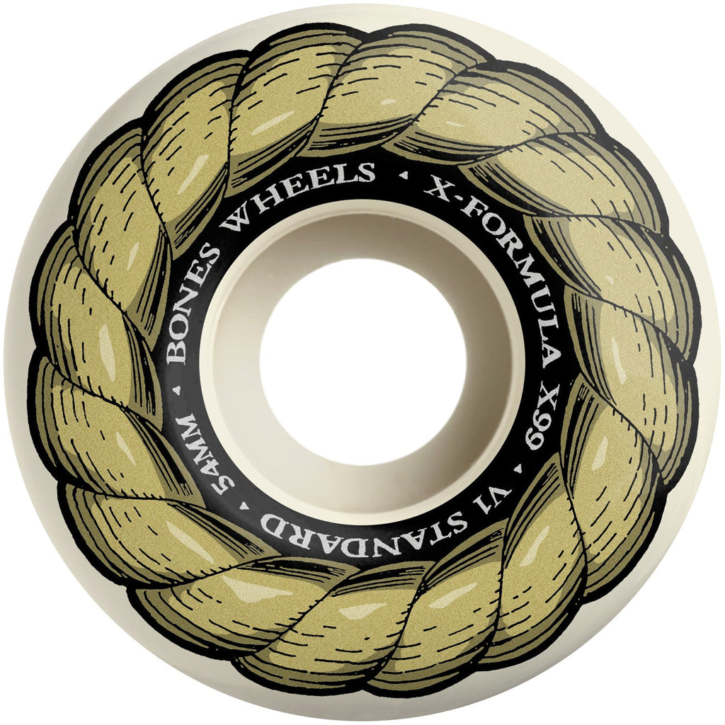 Bones Skateboard Wheels 54mm X-Formula Standard V1 99A White
