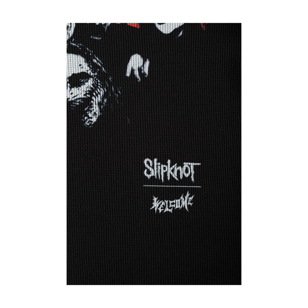 Welcome x Slipknot Longsleeve Shirt Masks Contrast Stitch Thermal Black/White