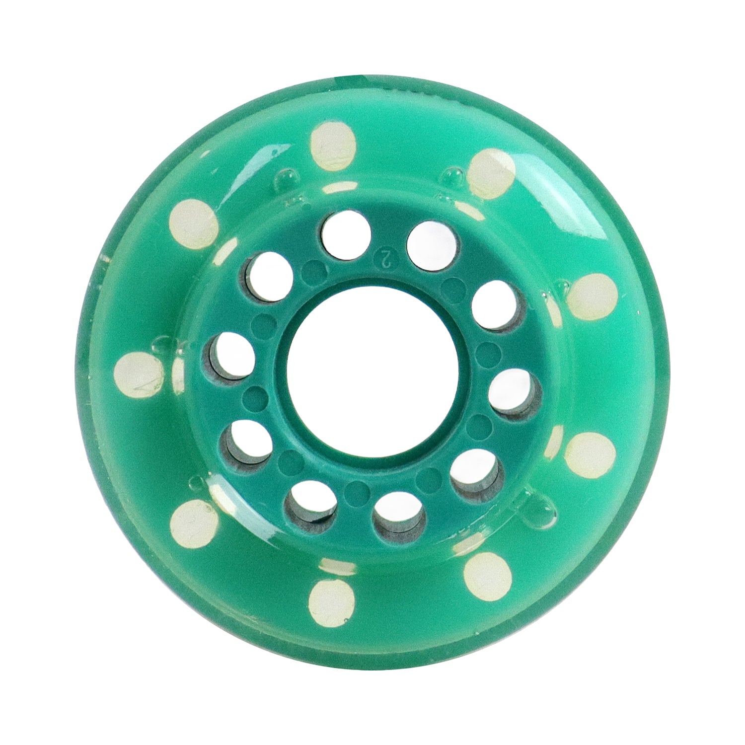 Labeda Whips Roller Hockey Wheels - Teal X-Soft 68mm - 8-Pack with Evo Spacers