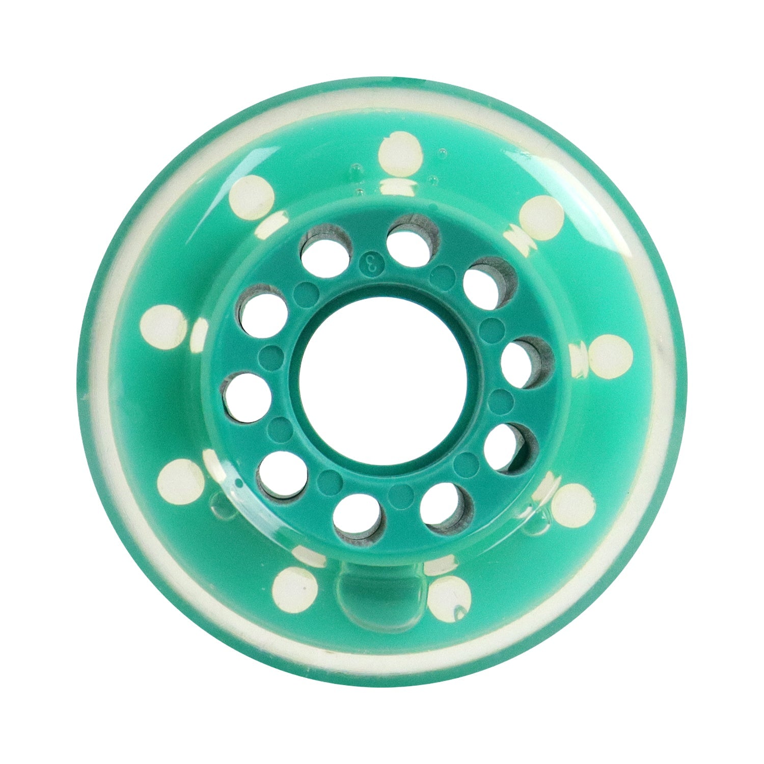 Labeda Whips Roller Hockey Wheels - Teal X-Soft 72mm - 4-Pack with Evo Spacers
