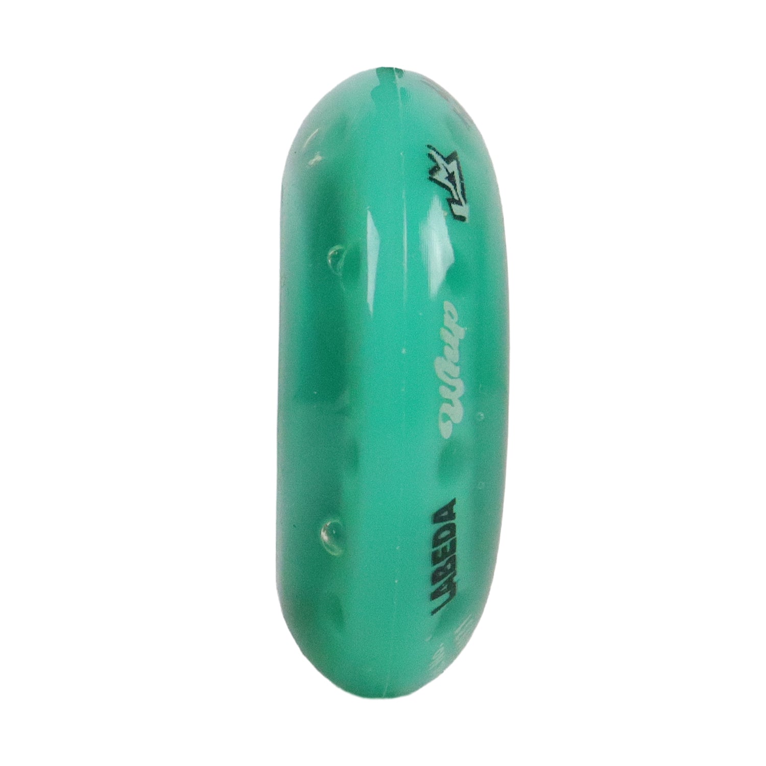 Labeda Whips Roller Hockey Wheels - Teal X-Soft 68mm - 8-Pack with Evo Spacers