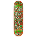 Heroin Skateboard Deck Aaron Wilson Eyes Orange 8.75" x 32.25"