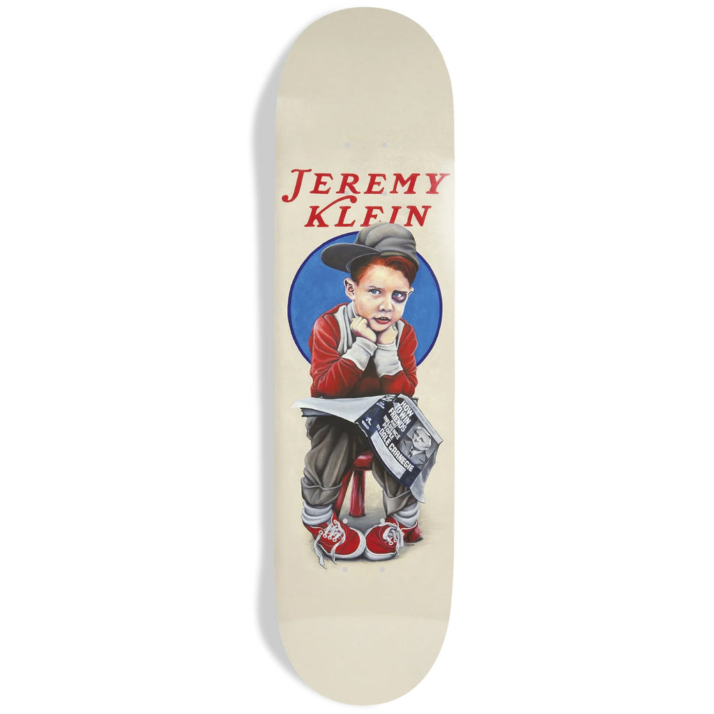 World Industries Skateboard Deck Jeremy Klein Black Eye Kid Slick 8.5" x 32.2"