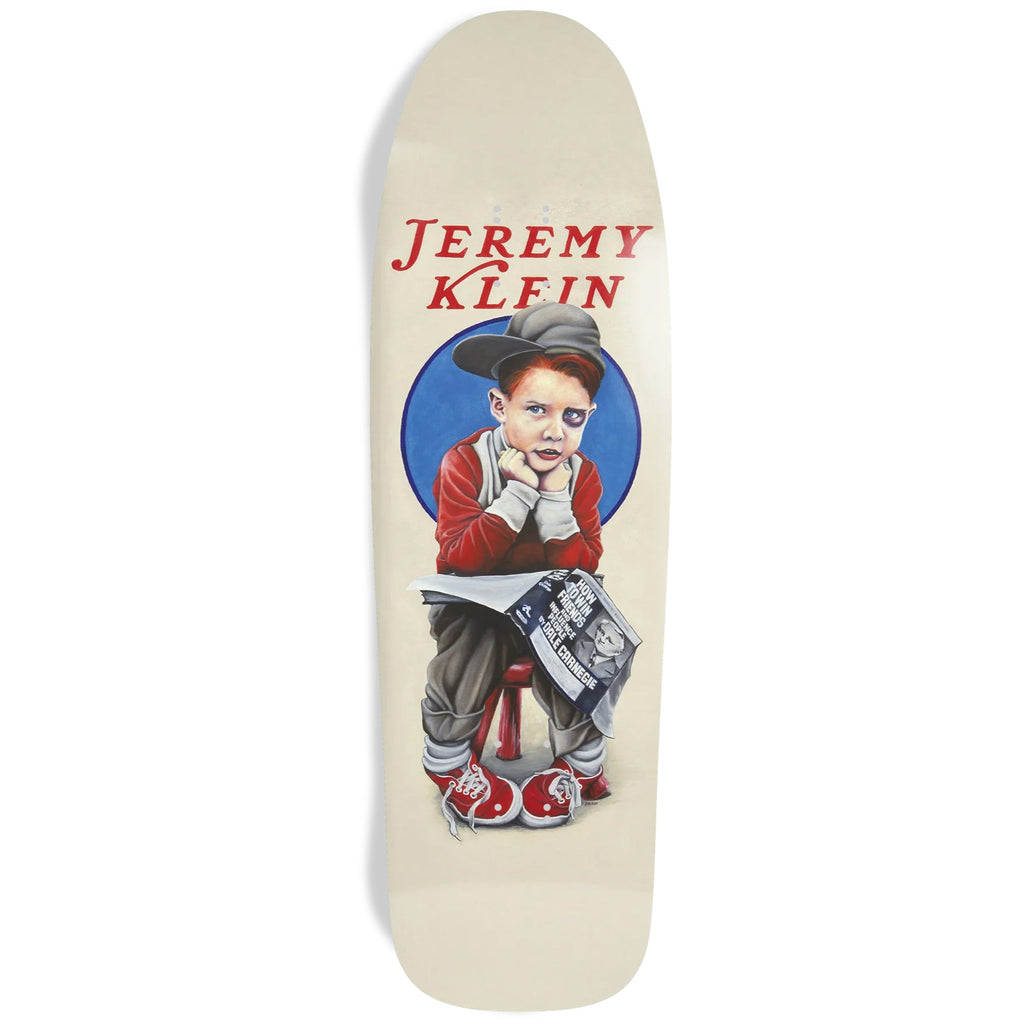 World Industries Skateboard Deck Jeremy Klein Black Eye Kid Slick 9.625" x 32.25"