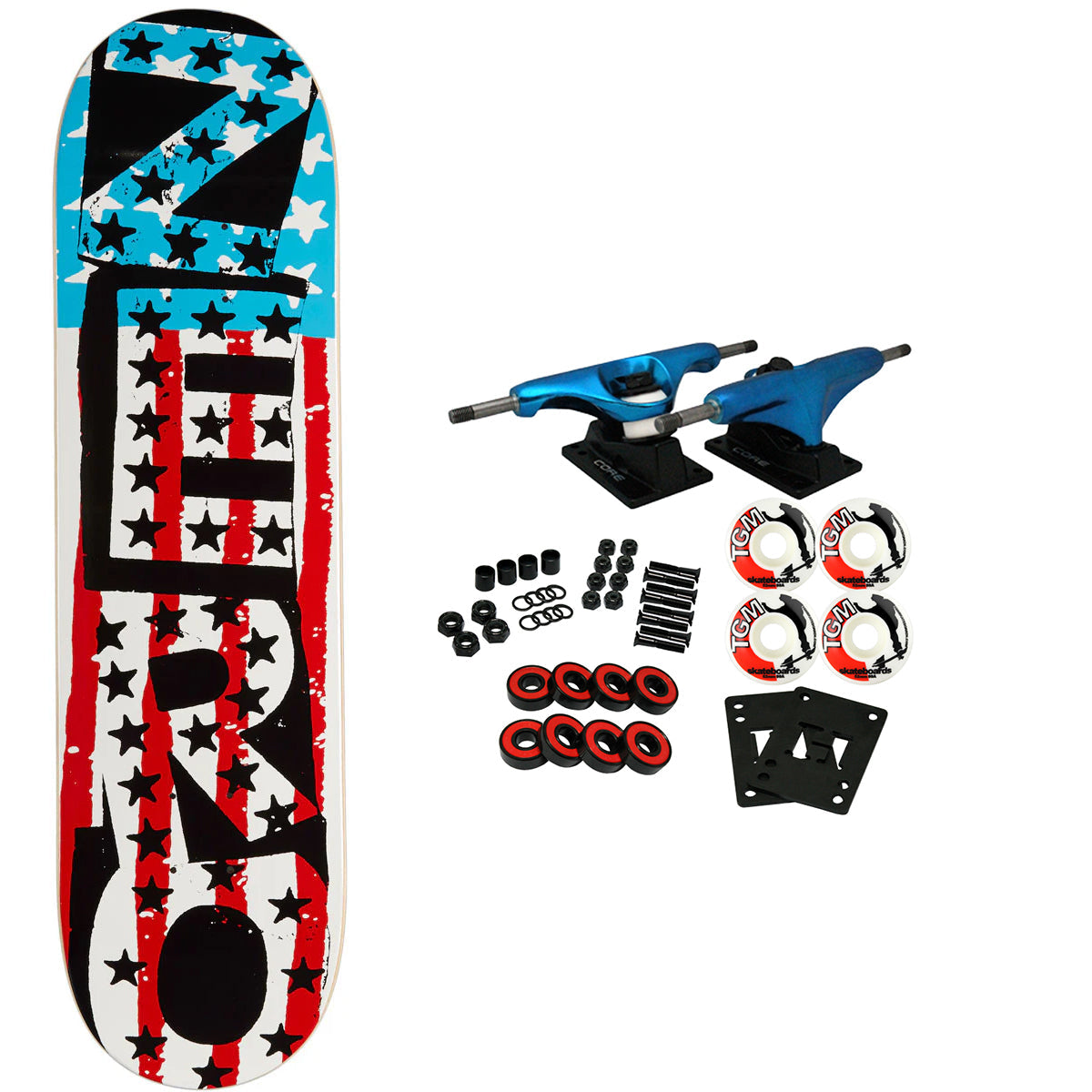 Zero Skateboard Complete American Punk 8.25" x 31.9"