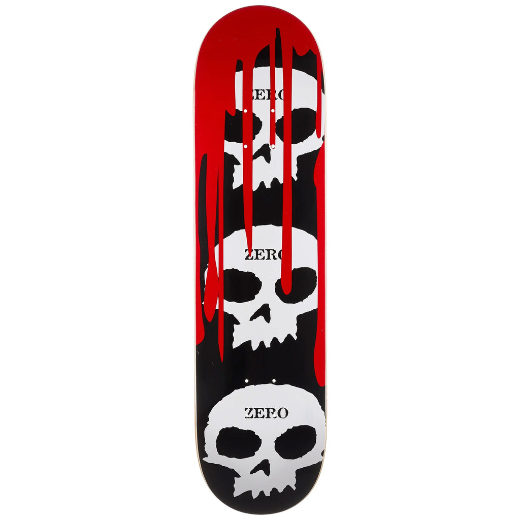 Zero Skateboard 3 Skulls with Blood 8.25" Krux, Independent, Satori Premium Kit