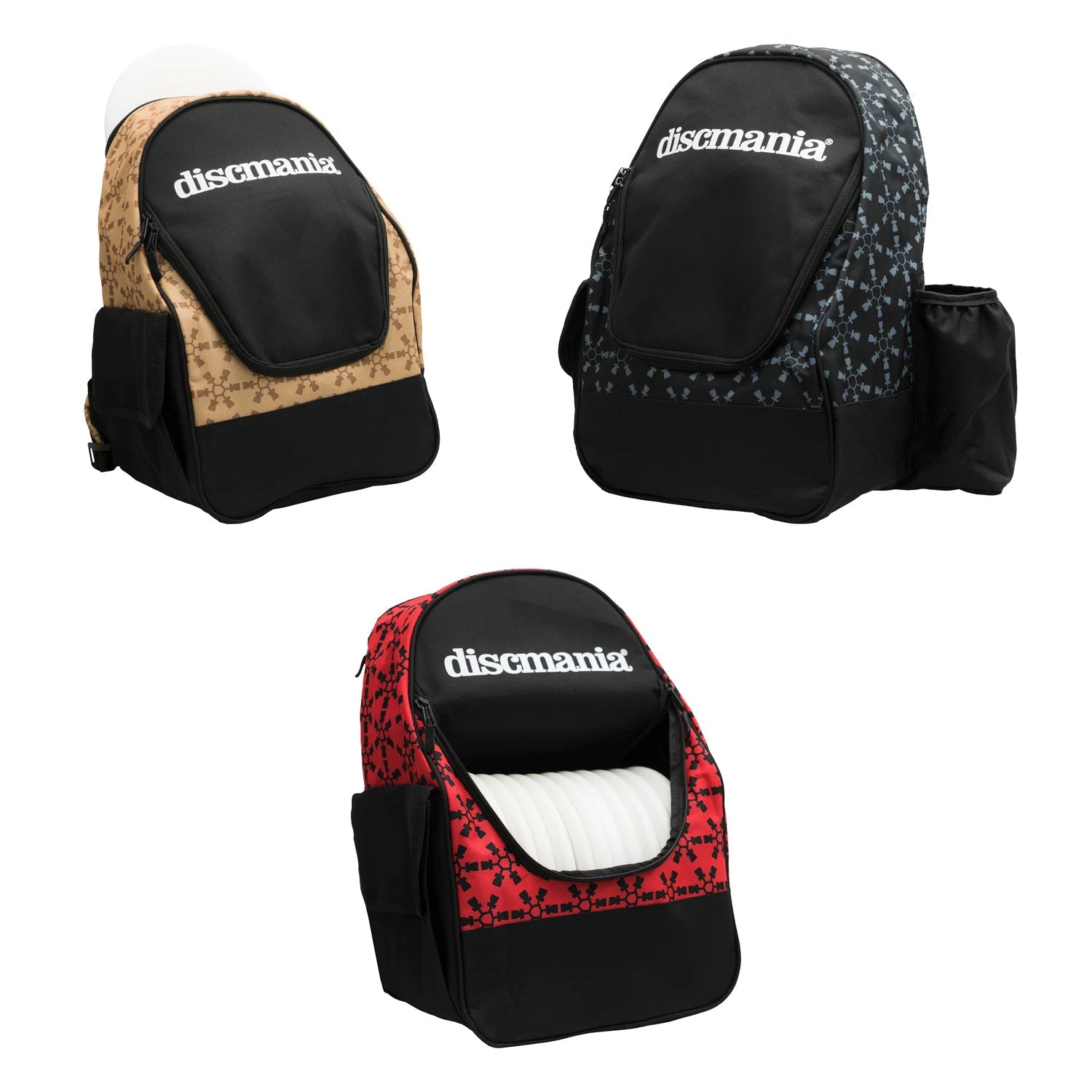 Discmania Disc Golf Bag Fanatic Go Backpack - Holds 18 Discs - Choose Color