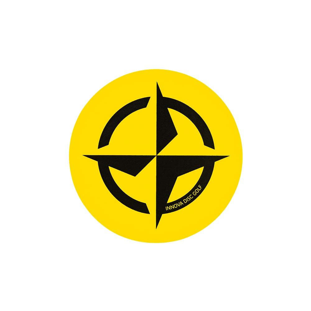 Innova Disc Golf Sticker - Primestar Circle - Yellow - 4"