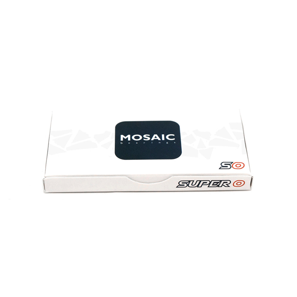 Mosaic Skateboard Bearings Super 0 Abec 5 Silver/Red