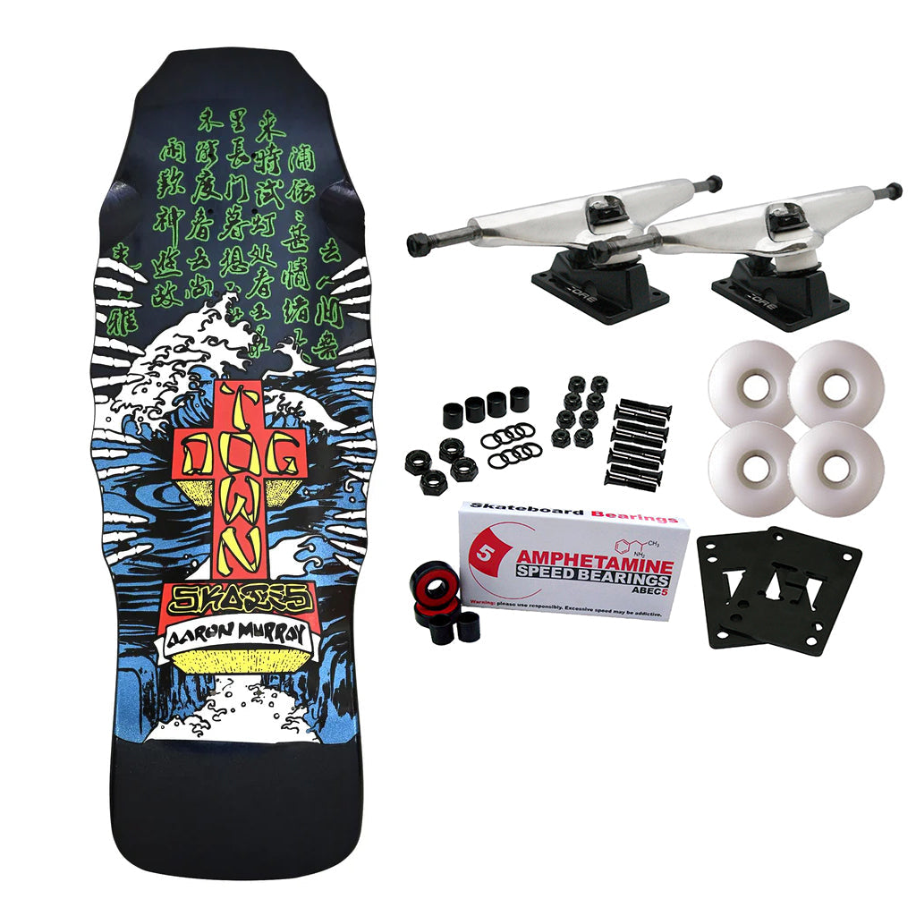 Dogtown Skateboard Complete Aaron Murray Fingers 80s ReIssue Black/Diamond Ice 10.219" x 30.91"