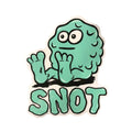 Snot Wheel Co. Skateboard Sticker Booger Logo 1.5" x 2"