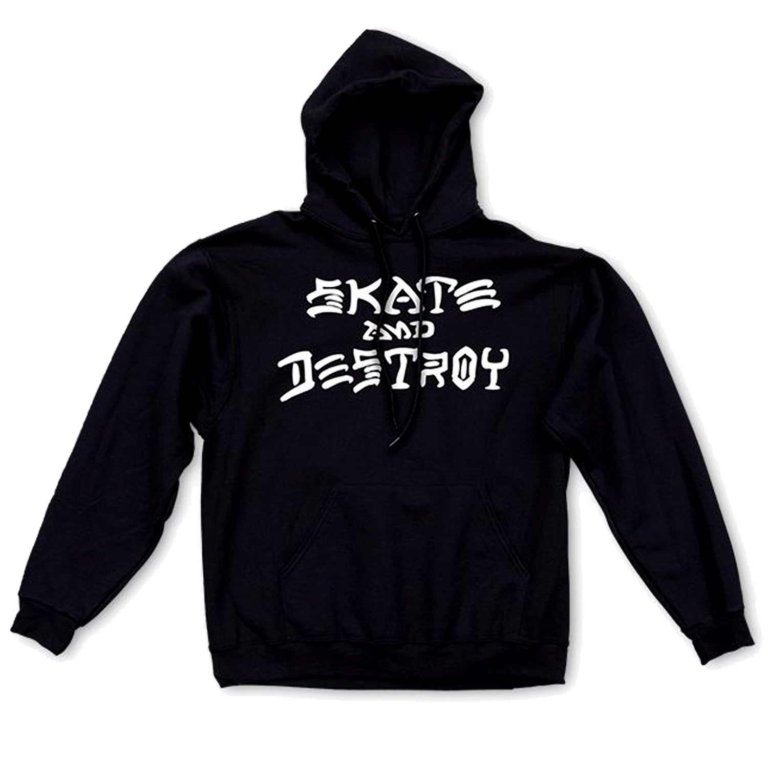 Thrasher Magazine Skateboard Hoodie Skate and Destroy Black