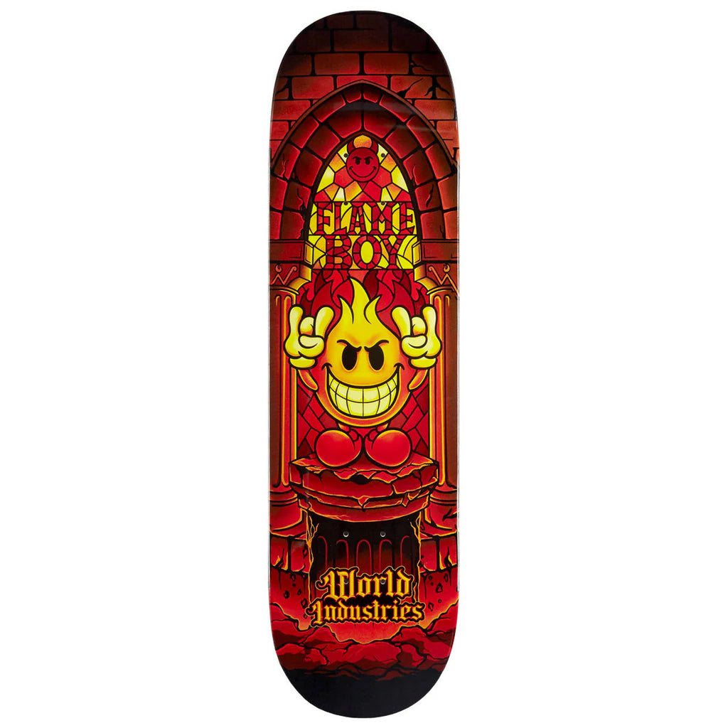 World Industries Skateboard Flameboy Stained Glass 8.5" Krux, Spitfire, Indy Upgrade